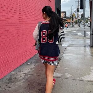 Varsity Zip Up Sweater